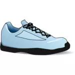 Sininen tennis kenkä vektori kuva